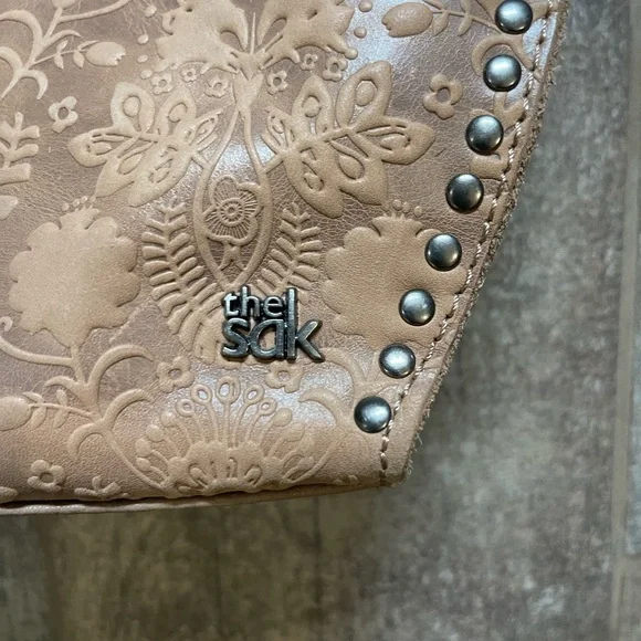 The Sak Tan Embossed Crossbody Bag - Picture 3 of 6